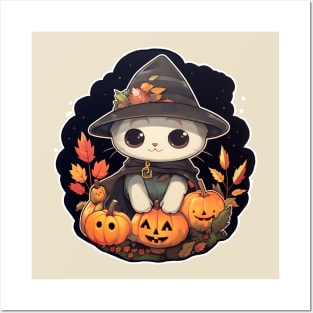 Halloween Kitten Posters and Art